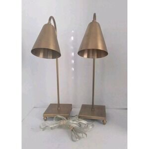 Modern Gold Desk‎ Lamps Set of 2, Bedside Table Lamps, Home Decor Lighting
